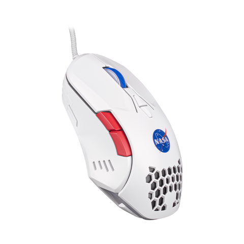 Mouse Gamer Nasa By Techzone Ns-Gm03 Alambrico Led Rgb Blanco
