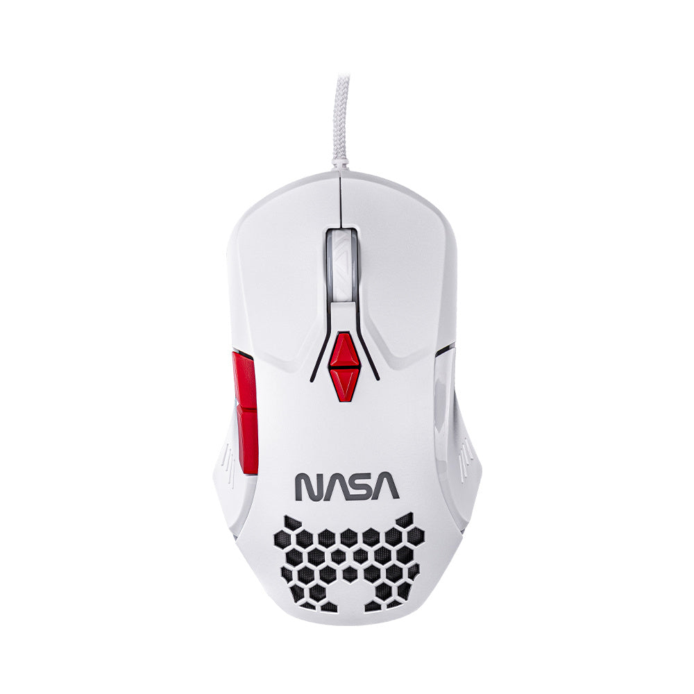 Mouse Gamer Nasa By Techzone Ns-Gm04 Alambrico Led Rgb Blanco – Interds ...