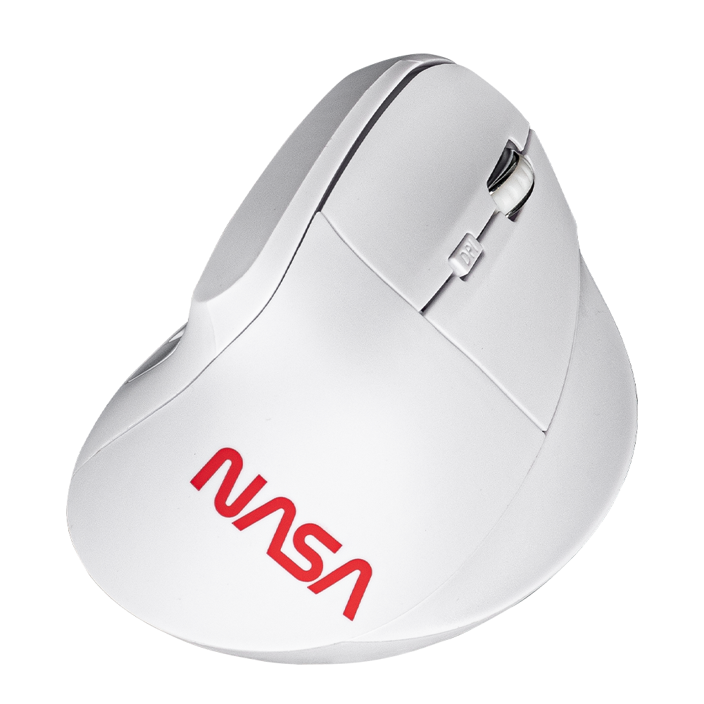 Mouse Gamer Nasa By Techzone Ns-Mis02 Inalambrico Ergonomico Blanco