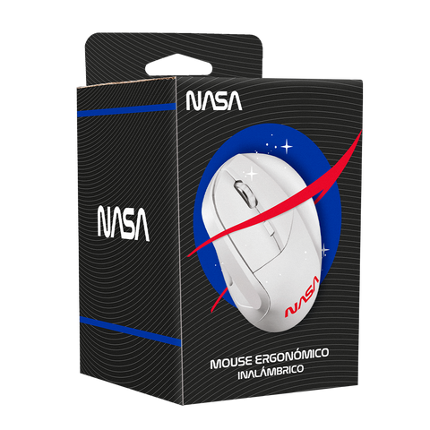 Mouse Gamer Nasa By Techzone Ns-Mis02 Inalambrico Ergonomico Blanco
