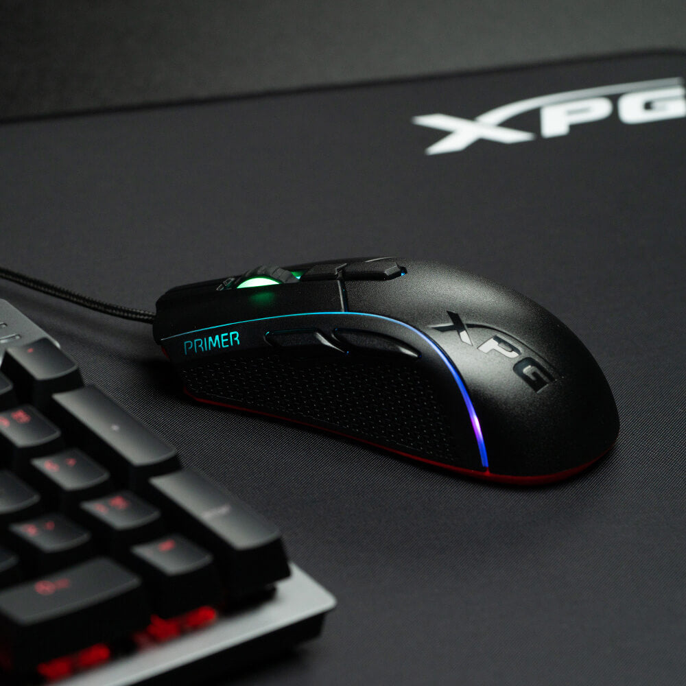 Mouse Gamer Xpg Primer Switch Omron Óptico 12000d Rgb (Primer-Bkcww)