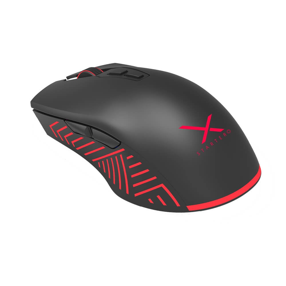 Mouse Gamer Xzeal Led 4800 Dpi 7 Botones Negro Xst-400 (Xsamga1b)