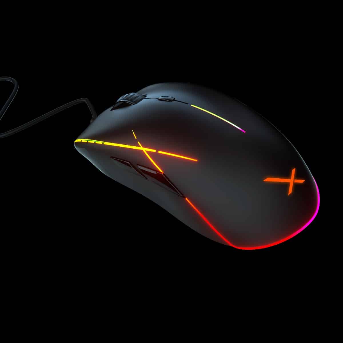 Mouse Gamer Xzeal Xz930 Alambrico 12400 Dpis 8 Botones Rgb (Xzmx930b)
