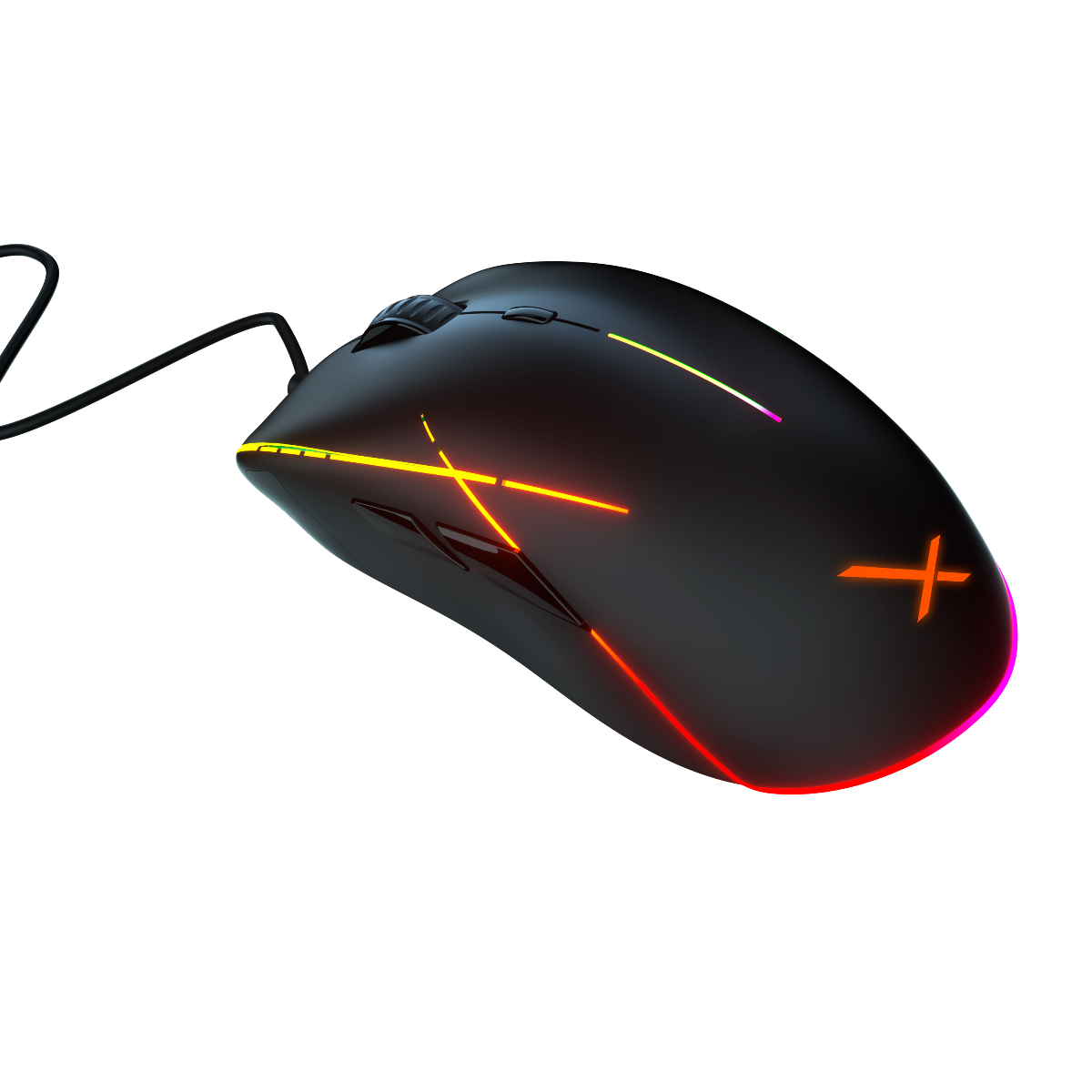 Mouse Gamer Xzeal Xz930 Alambrico 12400 Dpis 8 Botones Rgb (Xzmx930b)