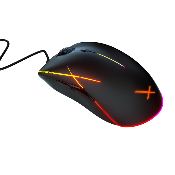 Mouse Gamer Xzeal Xz930 Alambrico 12400 Dpis 8 Botones Rgb (Xzmx930b)