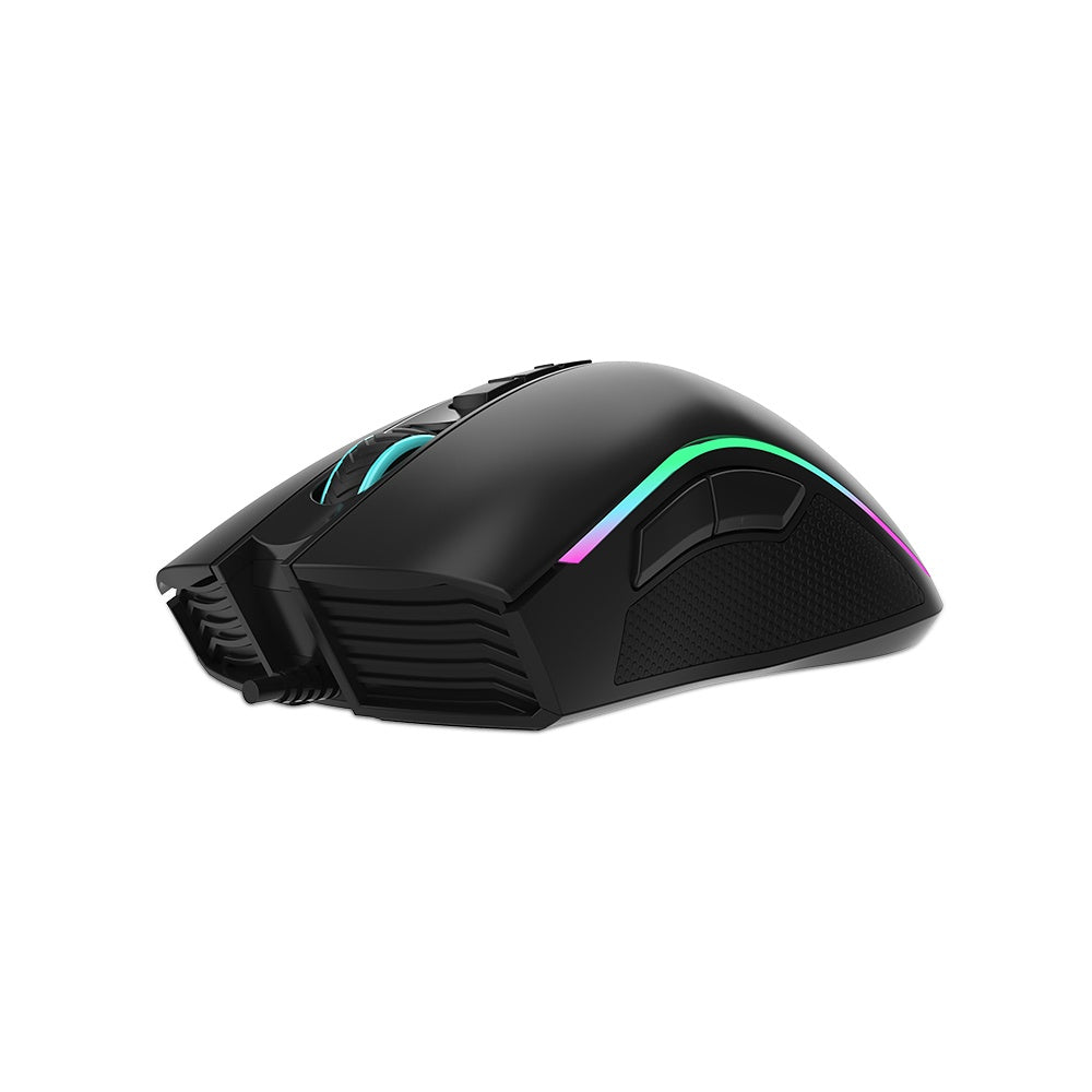 Mouse Gamer Yeyian Ymg-24110n Gram S2000 Rgb, 8btns, 6400dpi, Usb, Negro