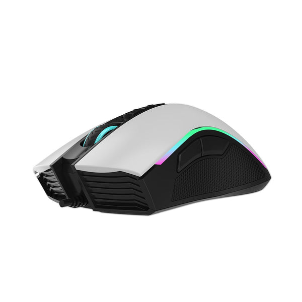 Mouse Gamer Yeyian Ymg-24111b Gram S2000 Rgb, 8btns, 6400dpi, Usb, Blanco