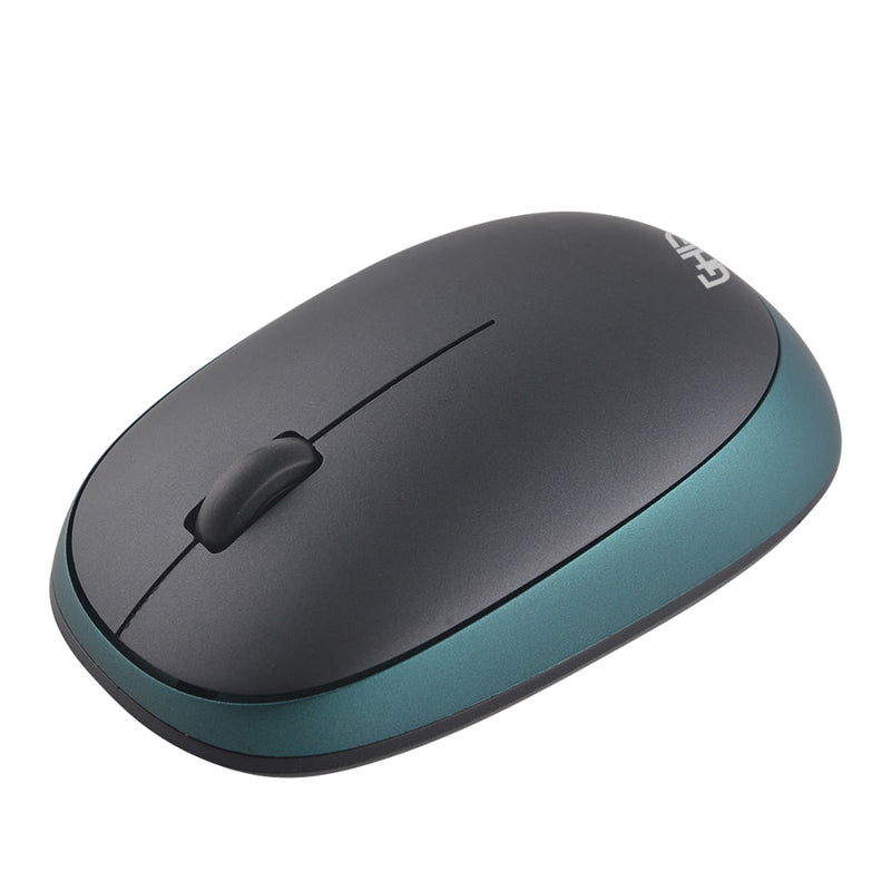 Mouse Inalambrico Basico Ghia Gm150nv Color Negro Con Verde