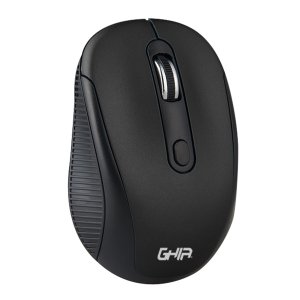 Mouse Inalambrico Basico Ghia Gm200 4 Botones Color Negro