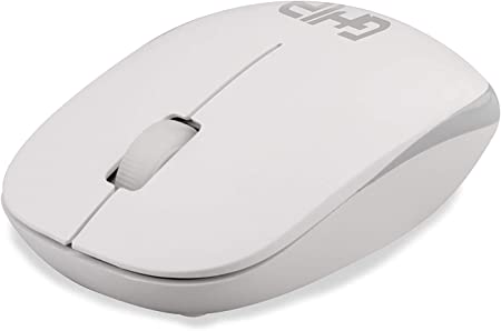 Mouse Inalambrico Gm300bg Ghia Color Blanco Con Gris