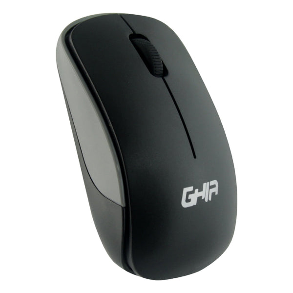 Mouse Inalambrico Gm400ng Ghia Color Negro Con Gris