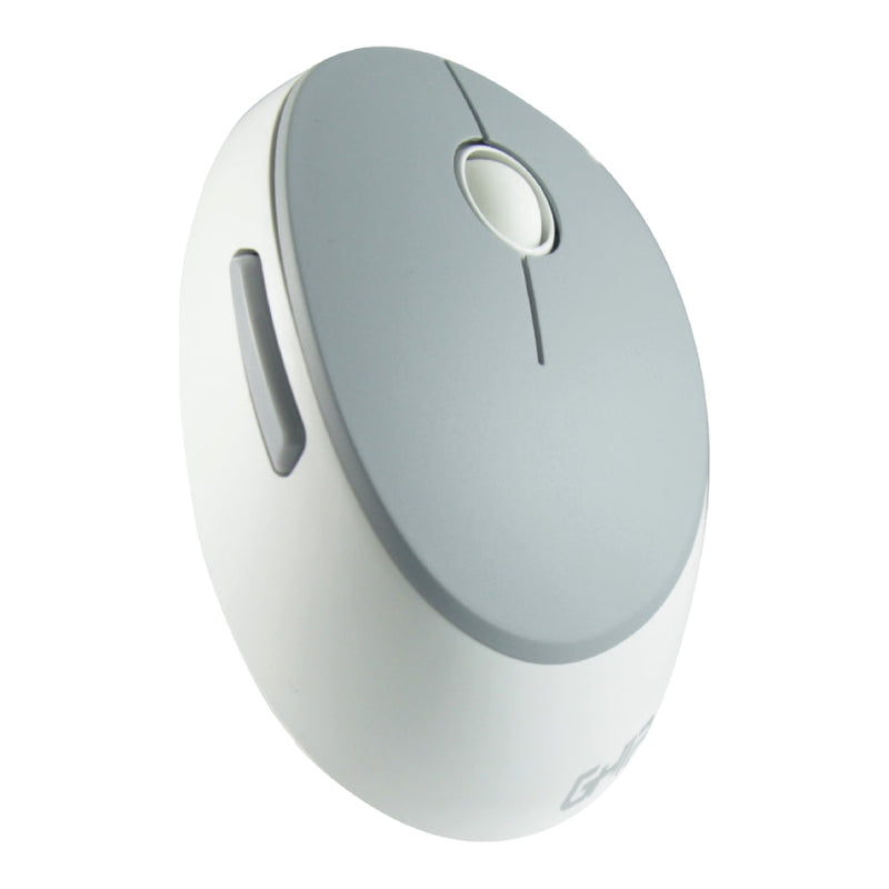 Mouse Inalambrico Gm500b Ghia Color Blanco Con Gris