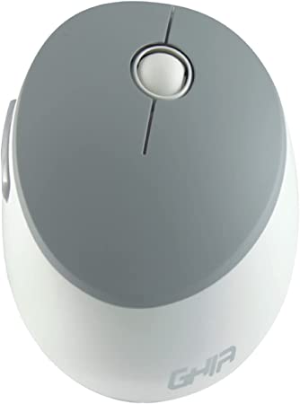 Mouse Inalambrico Gm500b Ghia Color Blanco Con Gris