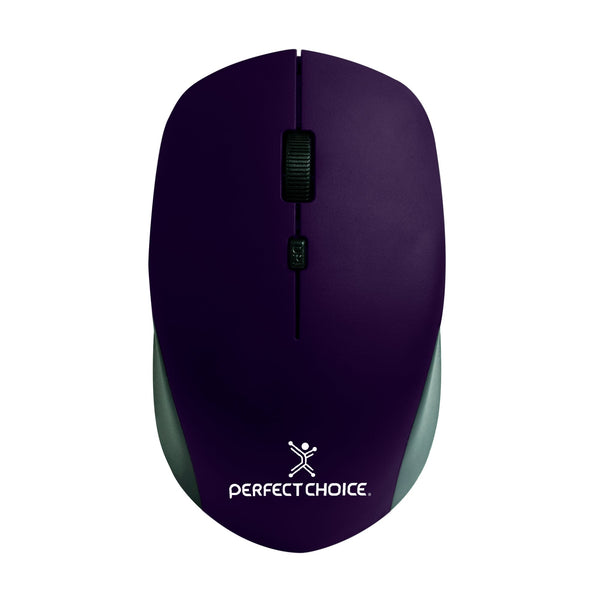 Mouse Inalambrico Root Pro 1 600 Dpi Perfect Choice Morado