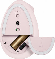 Mouse Logitech Lift Vertical Bolt Usb Bt Rosa (910-006472)