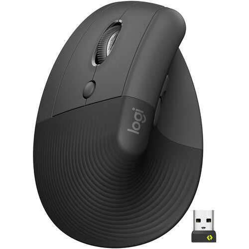 Mouse Logitech Lift Vertical Para Zurdo Usb Bt Grafito (910-006467)