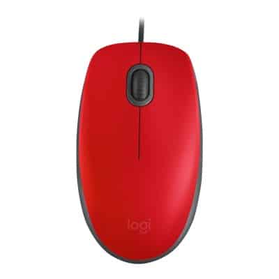 Mouse Logitech M110 Silent Rojo (910-005492)