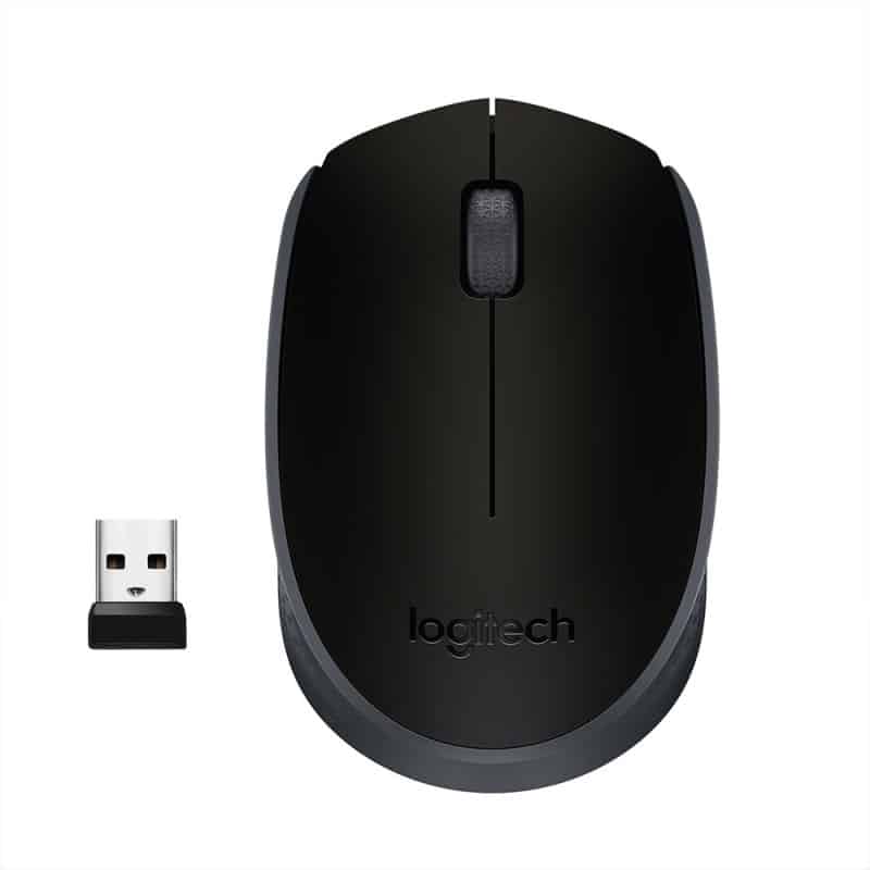 Mouse Logitech M170 Inalambrico Negro Con Gris (910-004940)
