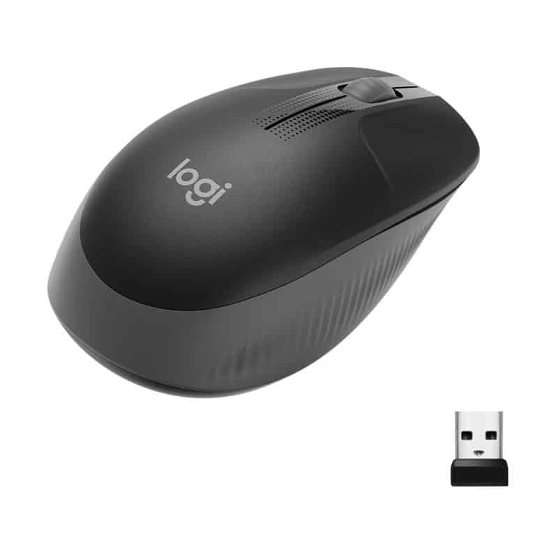 Mouse Logitech M190 Inalambrico Ambidiestro Negro (910-005902)