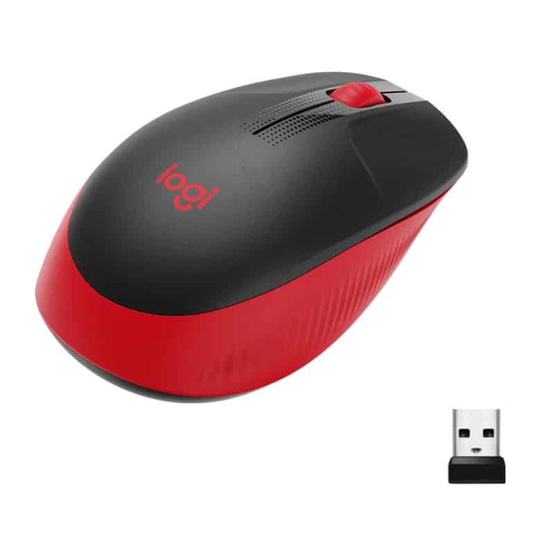 Mouse Logitech M190 Inalambrico Ambidiestro Rojo (910-005904)