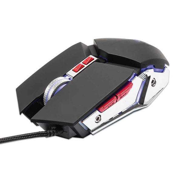 Mouse Manhattan Optico Gaming 7 Botones Usb 3200 Dpi Luz Led 179348