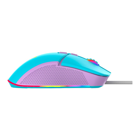 Mouse Ocelot Creators Alambrico, Azul Con Morado, Rgb, 7 Botones, Hasta Dpi 7200, Ocelot Gaming