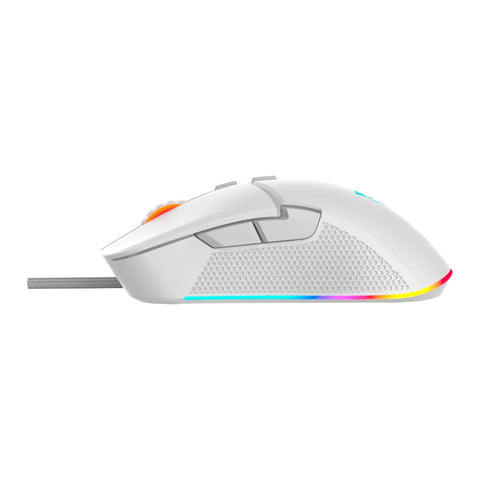 Mouse Ocelot Creators Alambrico, Blanco, Rgb, 7 Botones, Hasta Dpi 7200, Ocelot Gaming