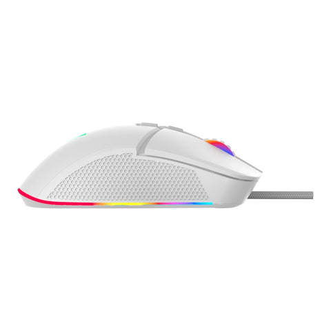 Mouse Ocelot Creators Alambrico, Blanco, Rgb, 7 Botones, Hasta Dpi 7200, Ocelot Gaming