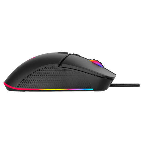 Mouse Ocelot Creators Alambrico, Negro Con Gris, Rgb, 7 Botones, Hasta Dpi 7200, Ocelot Gaming