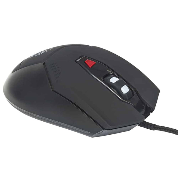 Mouse Óptico Gaming Negro Dpi Ajustables Luz Led Manhattan 176071