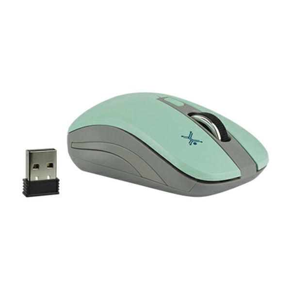 Mouse Optico Inalambrico Essentials 800 A 1600 Dpi Perfect Choice Turquesa