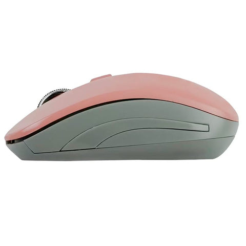 Mouse Optico Inalambrico Essentials 800 A 1600 Dpi Perfect Choice Rosa