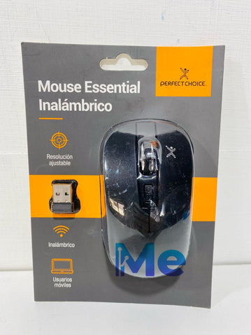 Mouse Optico Inalambrico Essentials 800 A 1600 Dpi Perfect Choice Negro