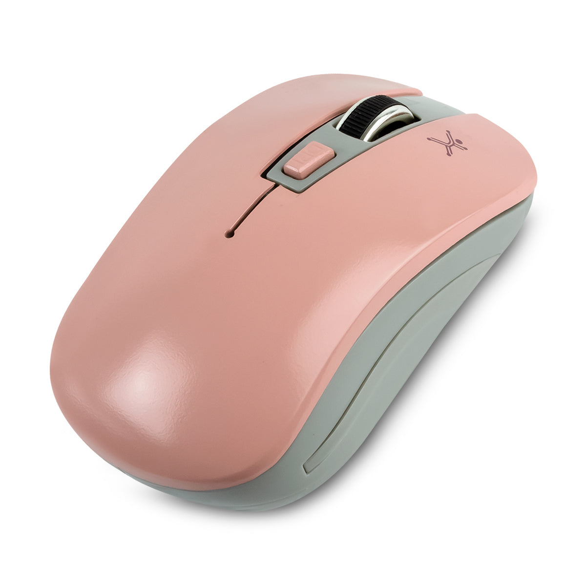 Mouse Optico Inalambrico Essentials 800 A 1600 Dpi Perfect Choice Rosa