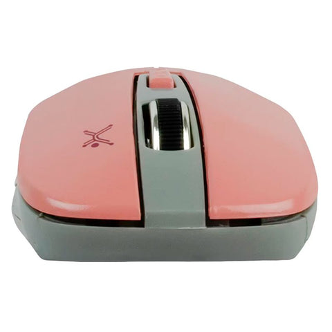 Mouse Optico Inalambrico Essentials 800 A 1600 Dpi Perfect Choice Rosa