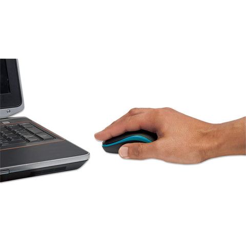 Mouse Óptico Inalámbrico Manhattan Success Negro Con Azul 179416