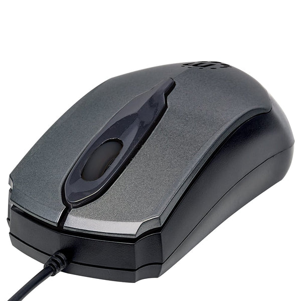 Mouse Óptico Manhattan Edge Usb Gris Con Negro 179423