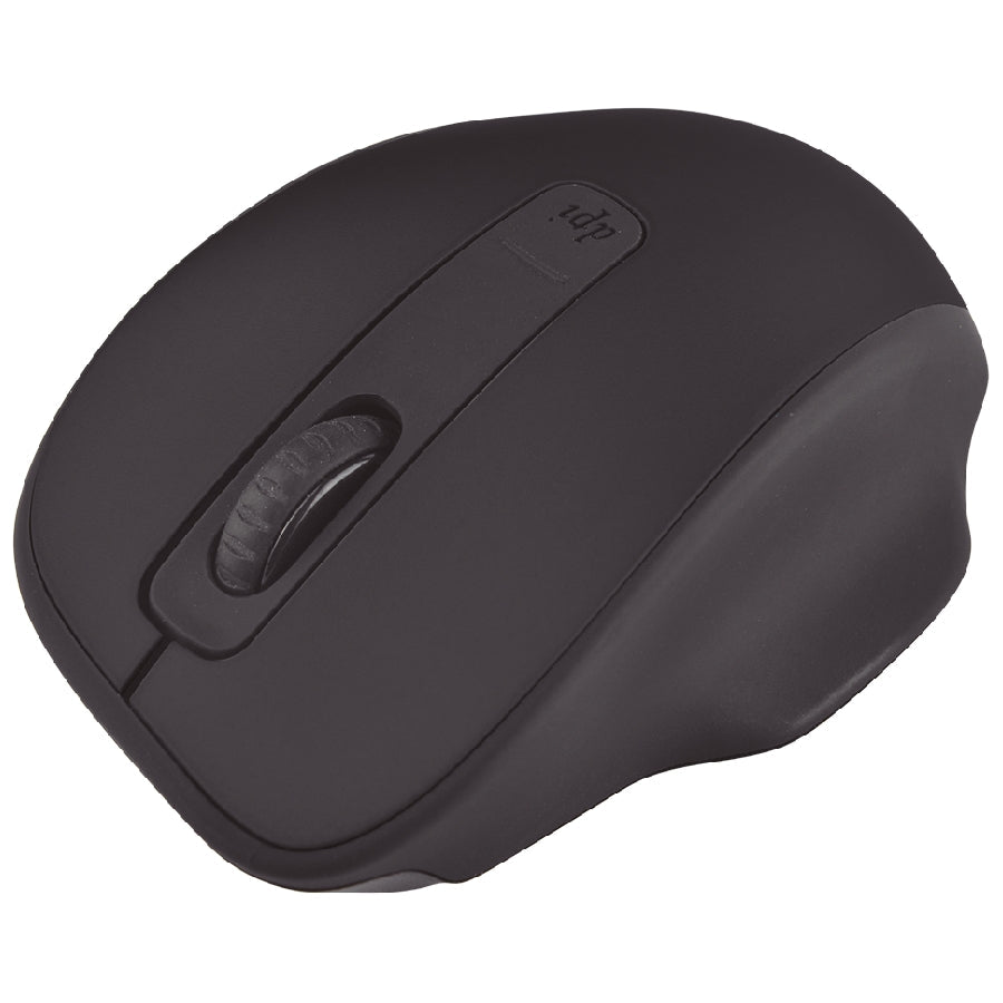 Mouse Optico Quaroni Inalambrico 4 Botones Color Negro Con Ajuste De Dpi 1600, 1200, 800