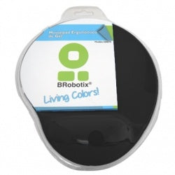 Mouse Pad Brobotix Con Almoadilla De Gel, Antiderrapante, Negro