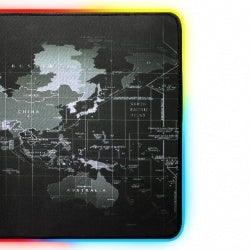 Mouse Pad Brobotix Gamer, Antiderrapante, Planisferio Iluminado