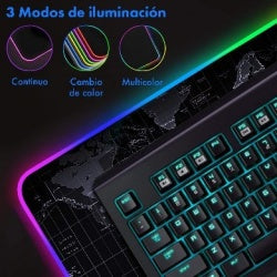 Mouse Pad Brobotix Gamer, Antiderrapante, Planisferio Iluminado