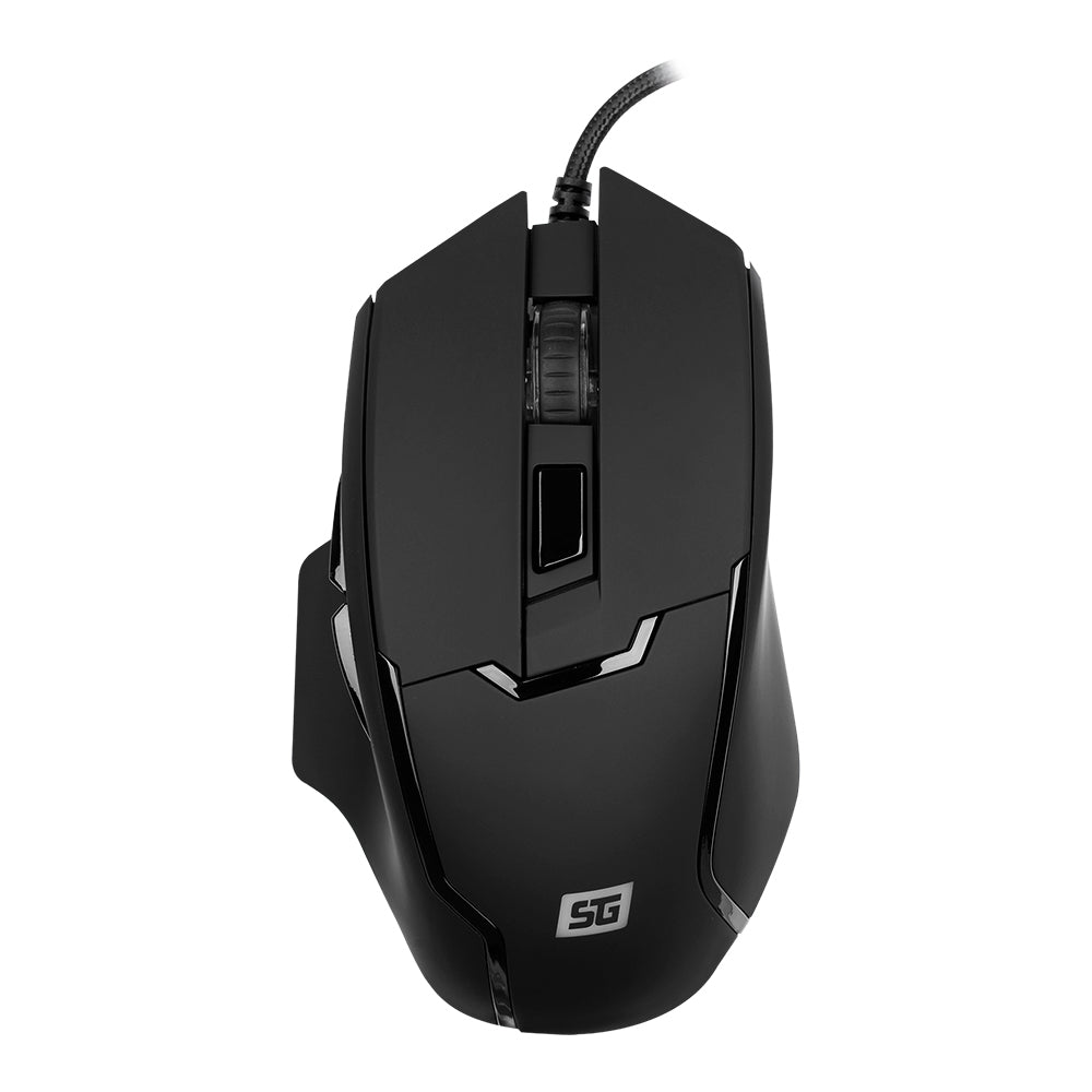 Mouse Start The Game Rgb Conf Sw Hasta 6,400 Dpis Usb Negro Mo-504