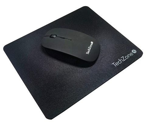 Mouse Techzone Tz18mouinamp-Ng Recargable Usb Mousepad Negro