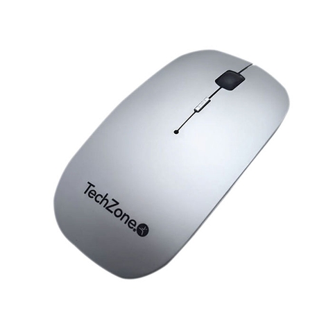Mouse Techzone Tz18mouinamp-Pl Recargable Usb Mousepad Plata