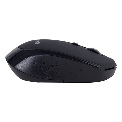 Mouse Techzone Tz19mou01-Ina Optico Inalambrico 1000 Dpis Ergonomico Negro
