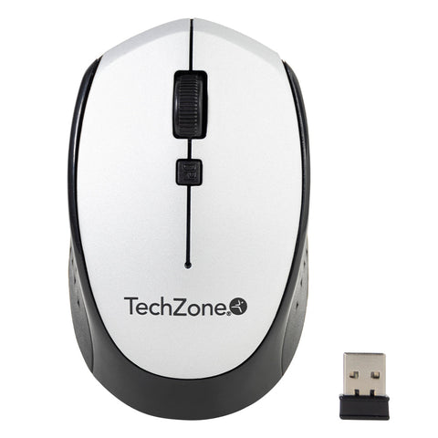 Mouse Techzone Tz19mou01-Inapl Optico Nano Usb Botones Plata