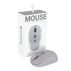 Mouse Techzone Tzmoug204-Ina Inalambrico Ergonomico Nano Usb Gris