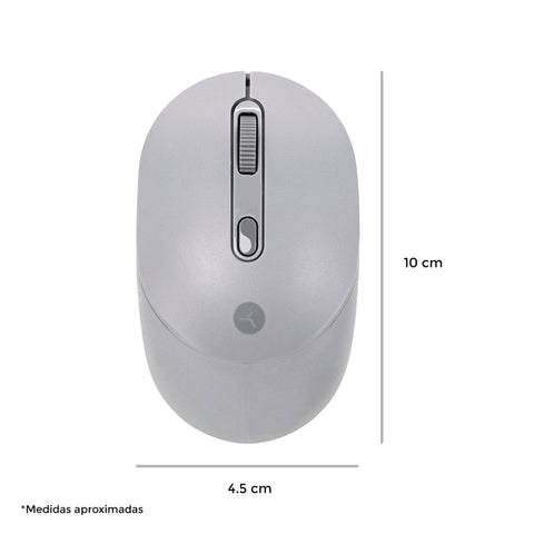 Mouse Techzone Tzmoug204-Ina Inalambrico Ergonomico Nano Usb Gris