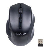 Mouse Techzone Tzmoug205-Ina Inalambrico 6 Botones Nano Usb Negro