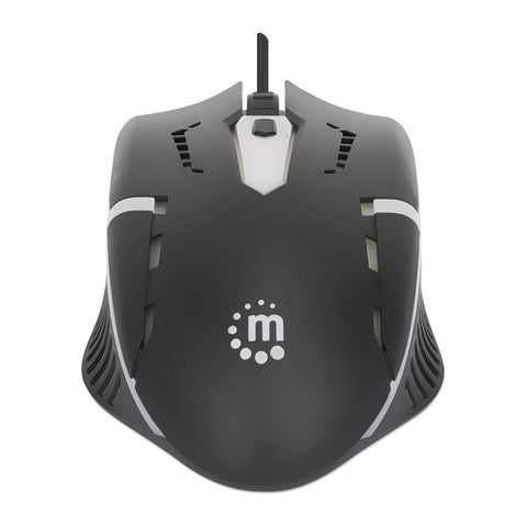 Mouse Usb Luminiscente Rgb Manhattan Negro 190206